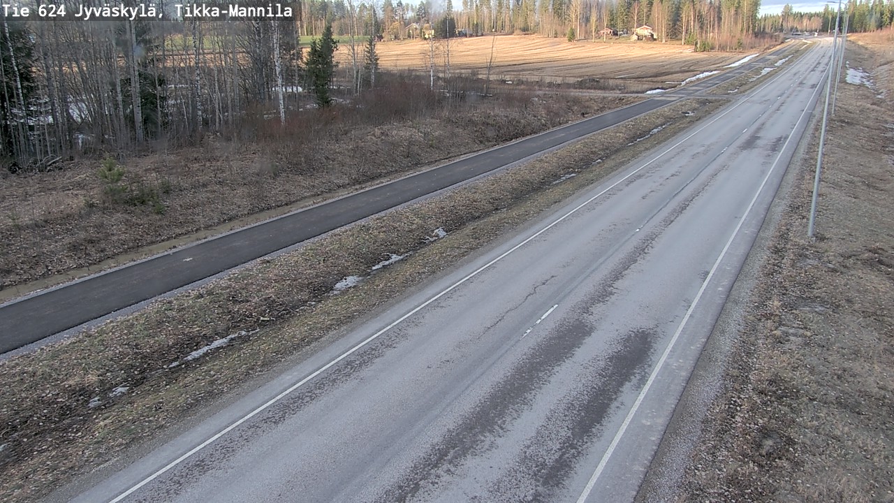 Weather Camera Image Väg 624 Jyväskylä, Tikka-Mannila, Jyväskylä, Keski-Suomi