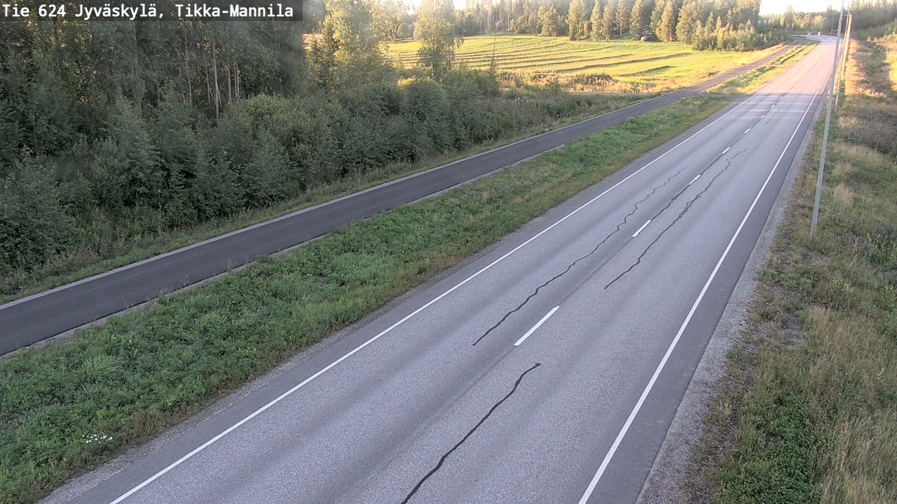 Kelikamerat Kuva Tie 624 Jyväskylä, Tikka-Mannila, Jyväskylä, Keski-Suomi
