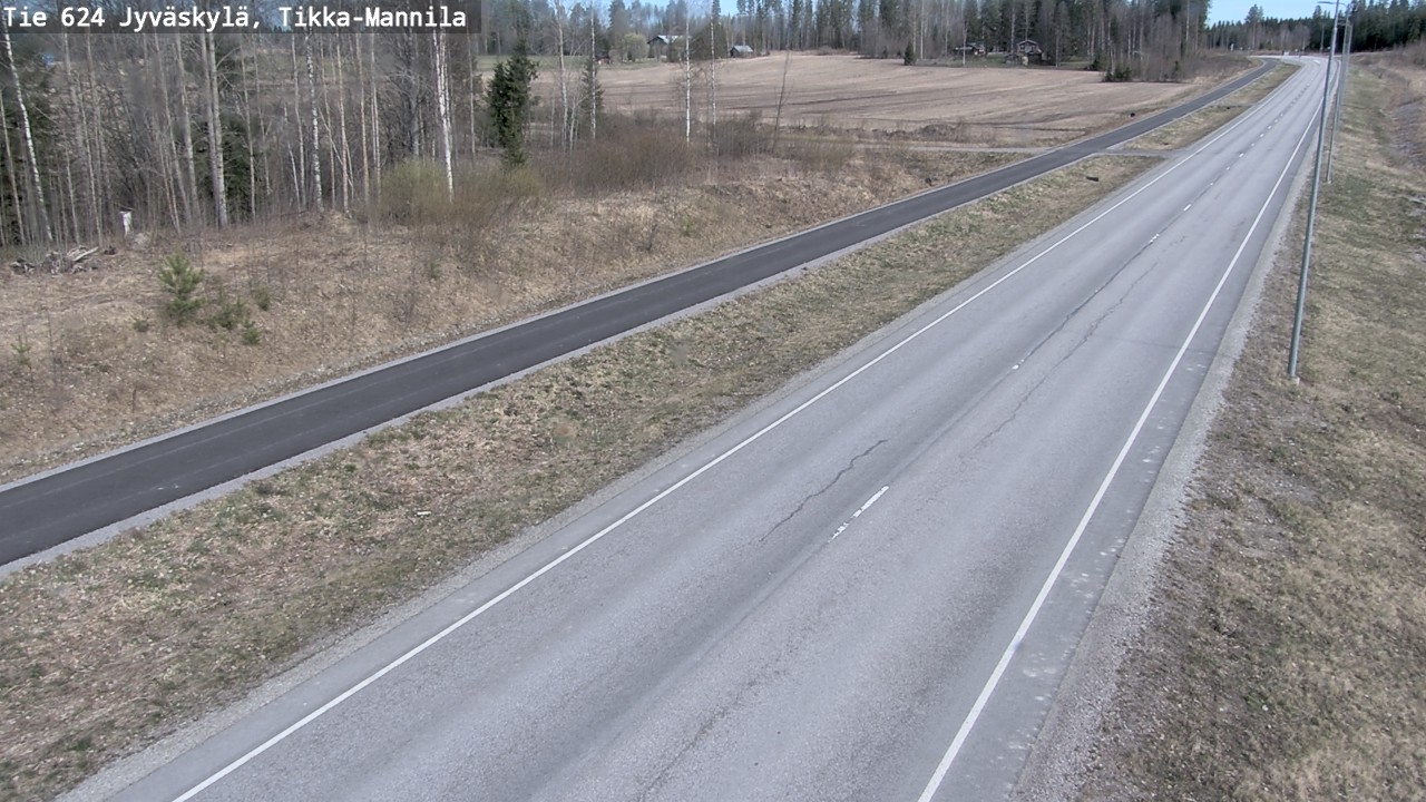 Kelikamerat Kuva Tie 624 Jyväskylä, Tikka-Mannila, Jyväskylä, Keski-Suomi