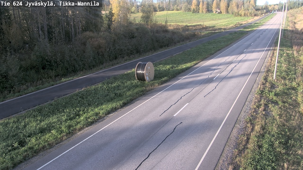 Weather Camera Image Väg 624 Jyväskylä, Tikka-Mannila, Jyväskylä, Keski-Suomi