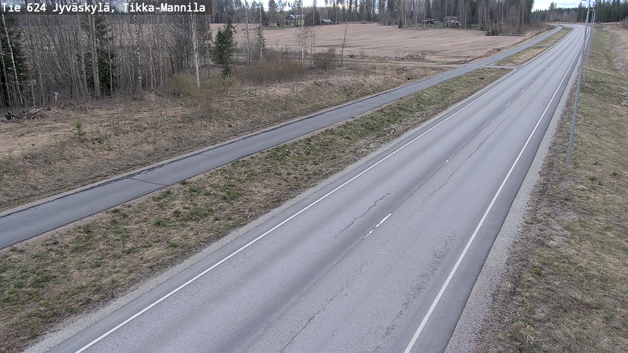Weather Camera Image Road 624 Jyväskylä, Tikka-Mannila, Jyväskylä, Keski-Suomi