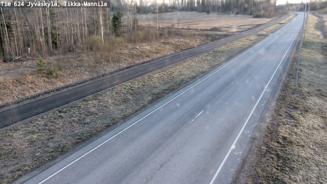 Weather Camera Image Väg 624 Jyväskylä, Tikka-Mannila, Jyväskylä, Keski-Suomi