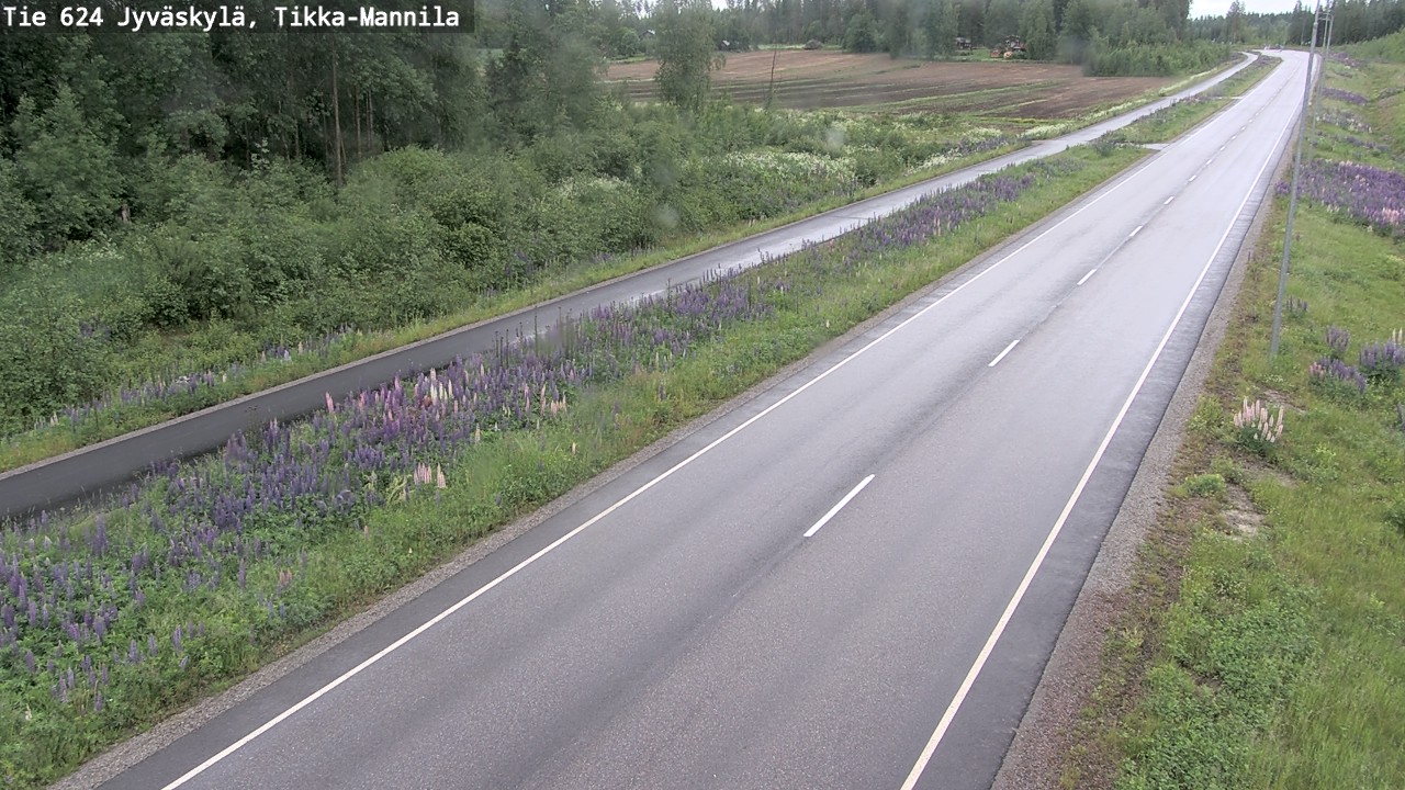 Weather Camera Image Väg 624 Jyväskylä, Tikka-Mannila, Jyväskylä, Keski-Suomi
