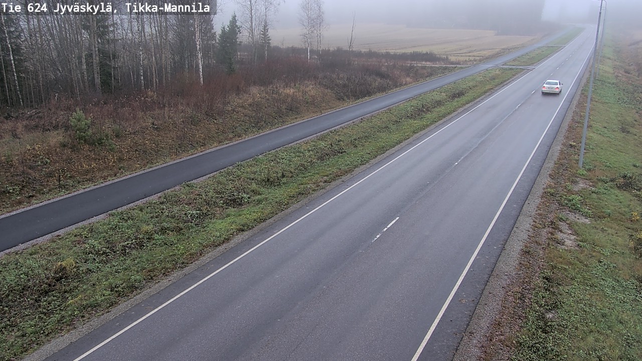 Kelikamerat Kuva Tie 624 Jyväskylä, Tikka-Mannila, Jyväskylä, Keski-Suomi