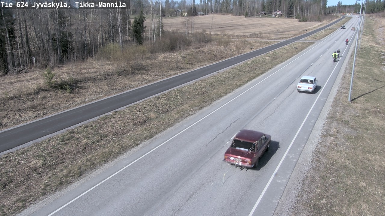 Weather Camera Image Road 624 Jyväskylä, Tikka-Mannila, Jyväskylä, Keski-Suomi