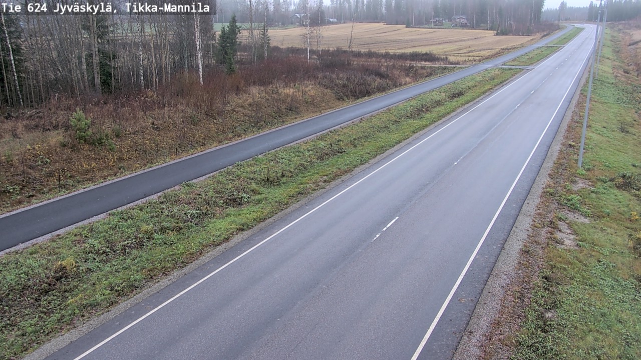 Kelikamerat Kuva Tie 624 Jyväskylä, Tikka-Mannila, Jyväskylä, Keski-Suomi