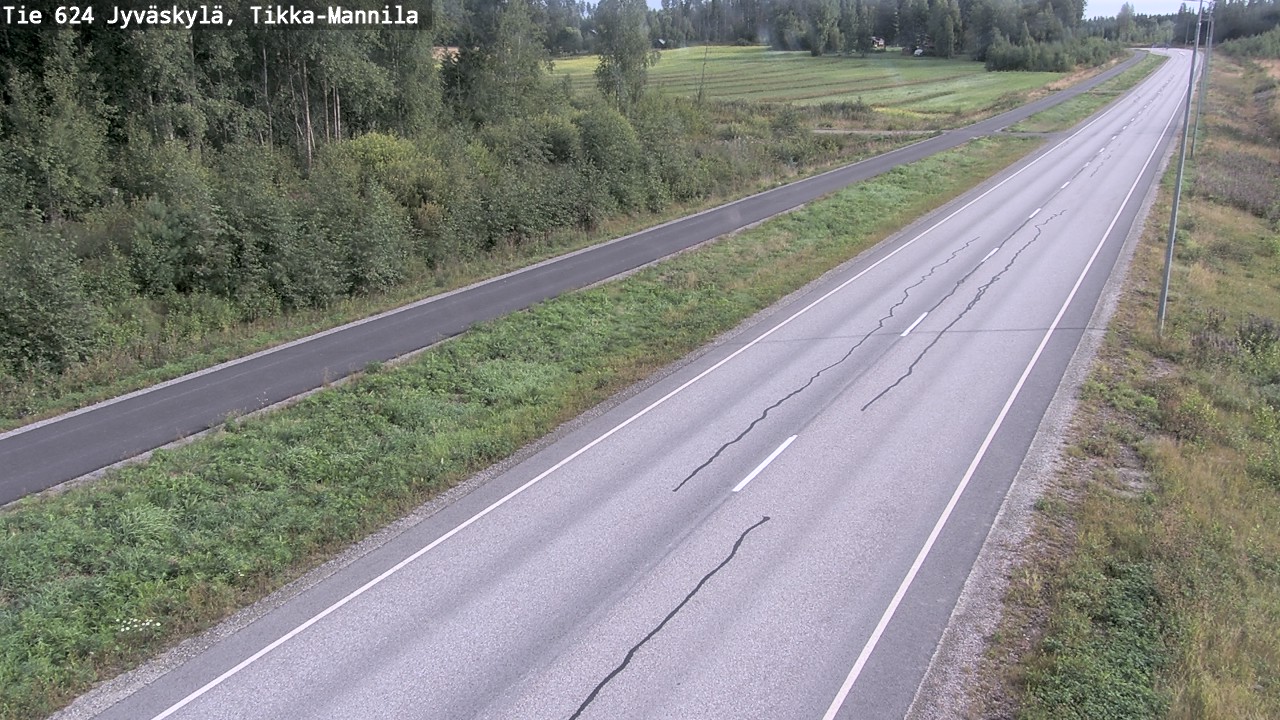 Weather Camera Image Road 624 Jyväskylä, Tikka-Mannila, Jyväskylä, Keski-Suomi