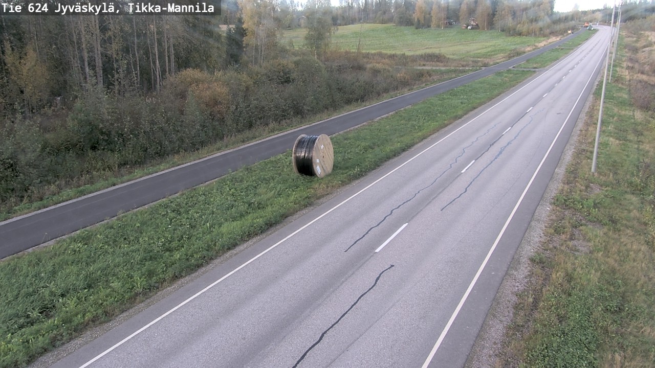 Weather Camera Image Väg 624 Jyväskylä, Tikka-Mannila, Jyväskylä, Keski-Suomi