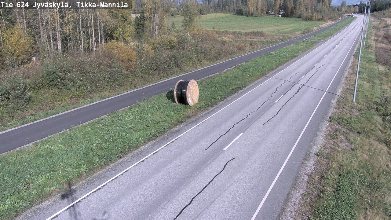 Weather Camera Image Väg 624 Jyväskylä, Tikka-Mannila, Jyväskylä, Keski-Suomi