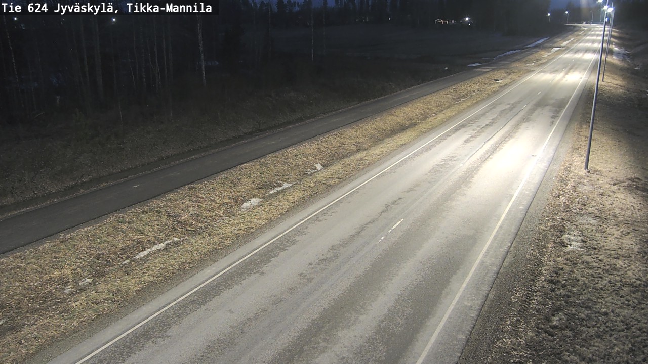 Weather Camera Image Väg 624 Jyväskylä, Tikka-Mannila, Jyväskylä, Keski-Suomi