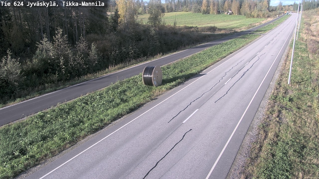 Weather Camera Image Väg 624 Jyväskylä, Tikka-Mannila, Jyväskylä, Keski-Suomi