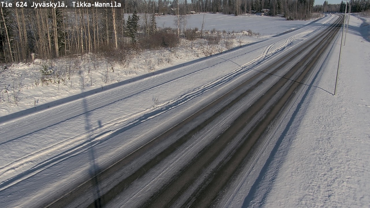 Kelikamerat Kuva Tie 624 Jyväskylä, Tikka-Mannila, Jyväskylä, Keski-Suomi