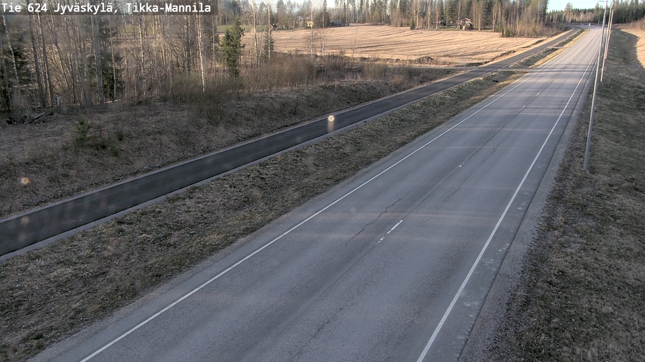 Weather Camera Image Road 624 Jyväskylä, Tikka-Mannila, Jyväskylä, Keski-Suomi