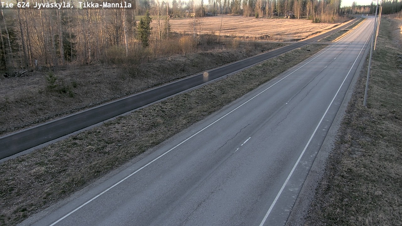 Weather Camera Image Road 624 Jyväskylä, Tikka-Mannila, Jyväskylä, Keski-Suomi
