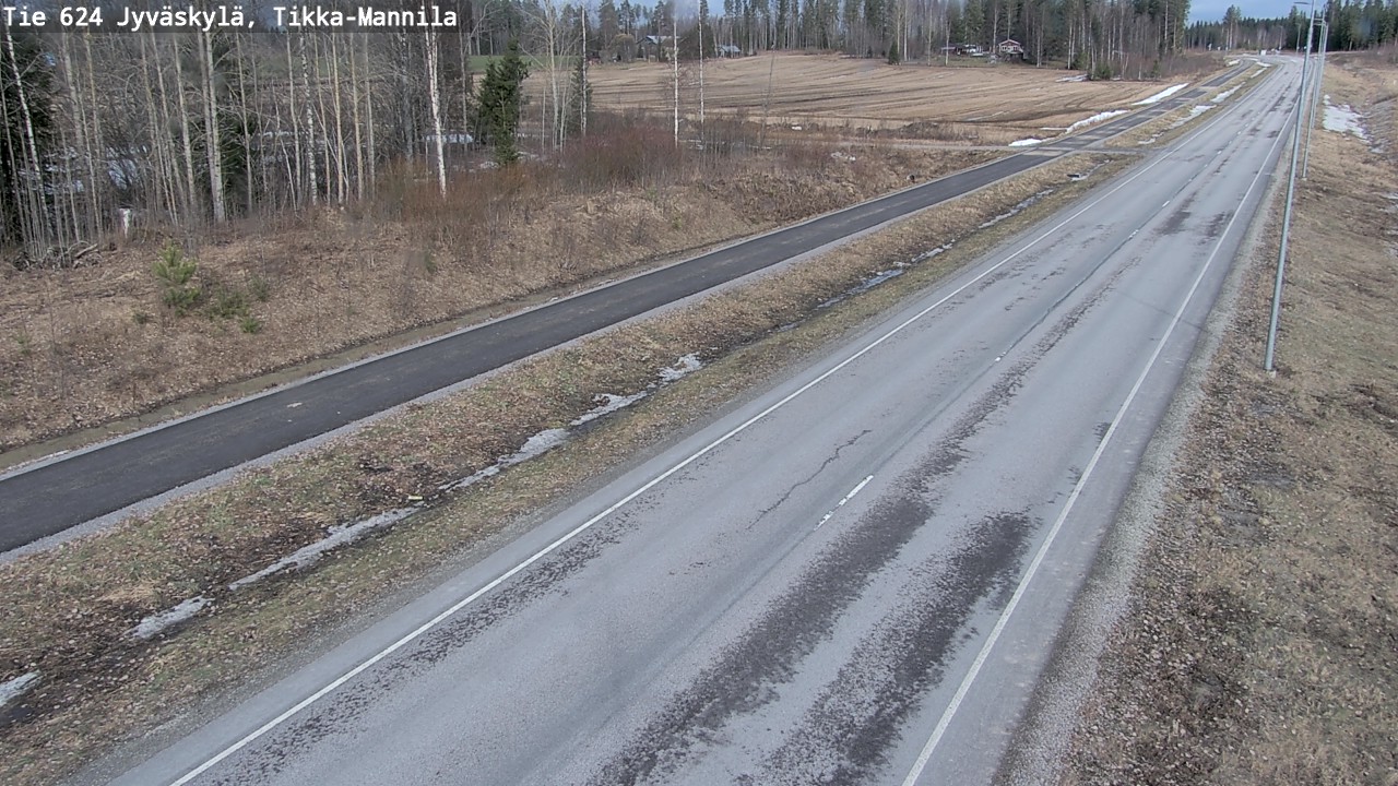 Weather Camera Image Väg 624 Jyväskylä, Tikka-Mannila, Jyväskylä, Keski-Suomi