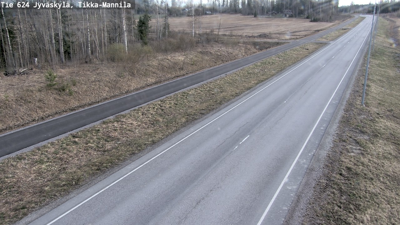 Weather Camera Image Väg 624 Jyväskylä, Tikka-Mannila, Jyväskylä, Keski-Suomi