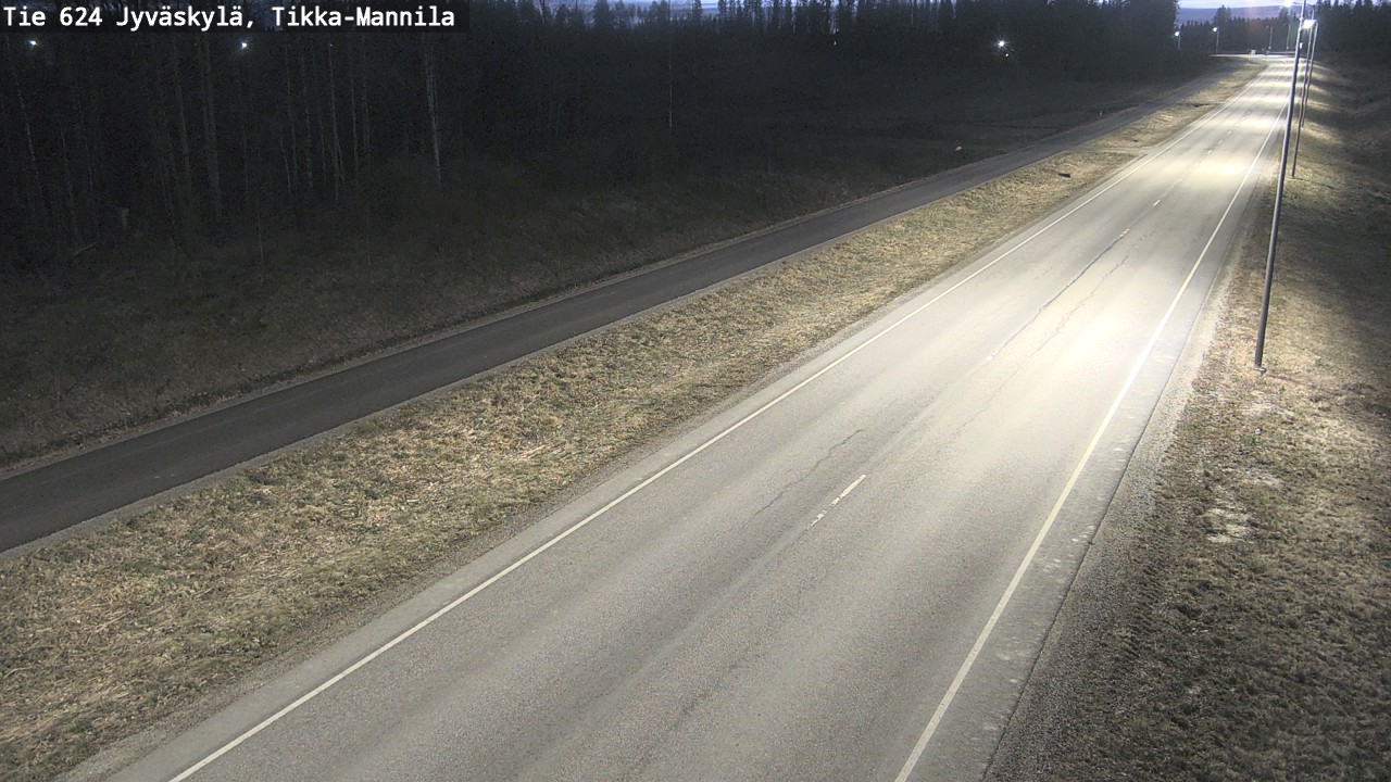 Weather Camera Image Road 624 Jyväskylä, Tikka-Mannila, Jyväskylä, Keski-Suomi