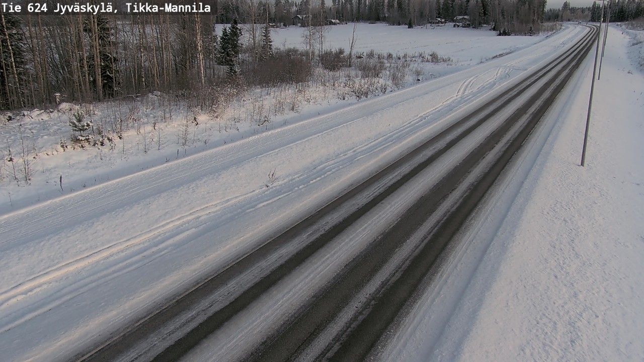 Kelikamerat Kuva Tie 624 Jyväskylä, Tikka-Mannila, Jyväskylä, Keski-Suomi