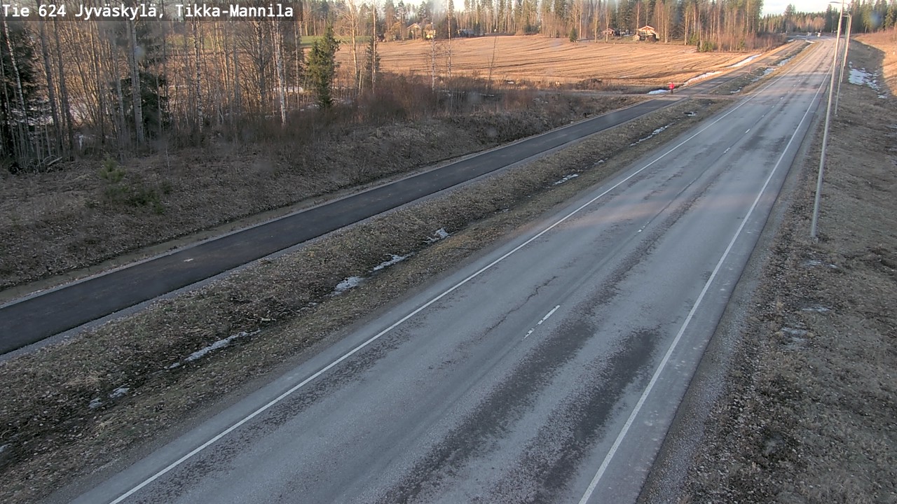 Weather Camera Image Väg 624 Jyväskylä, Tikka-Mannila, Jyväskylä, Keski-Suomi