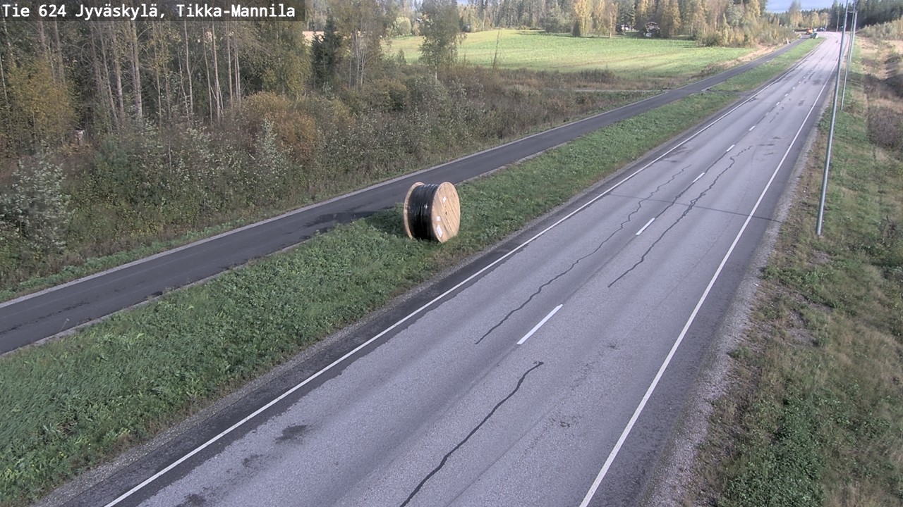 Weather Camera Image Väg 624 Jyväskylä, Tikka-Mannila, Jyväskylä, Keski-Suomi