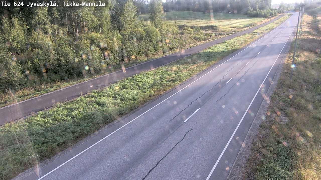Weather Camera Image Road 624 Jyväskylä, Tikka-Mannila, Jyväskylä, Keski-Suomi