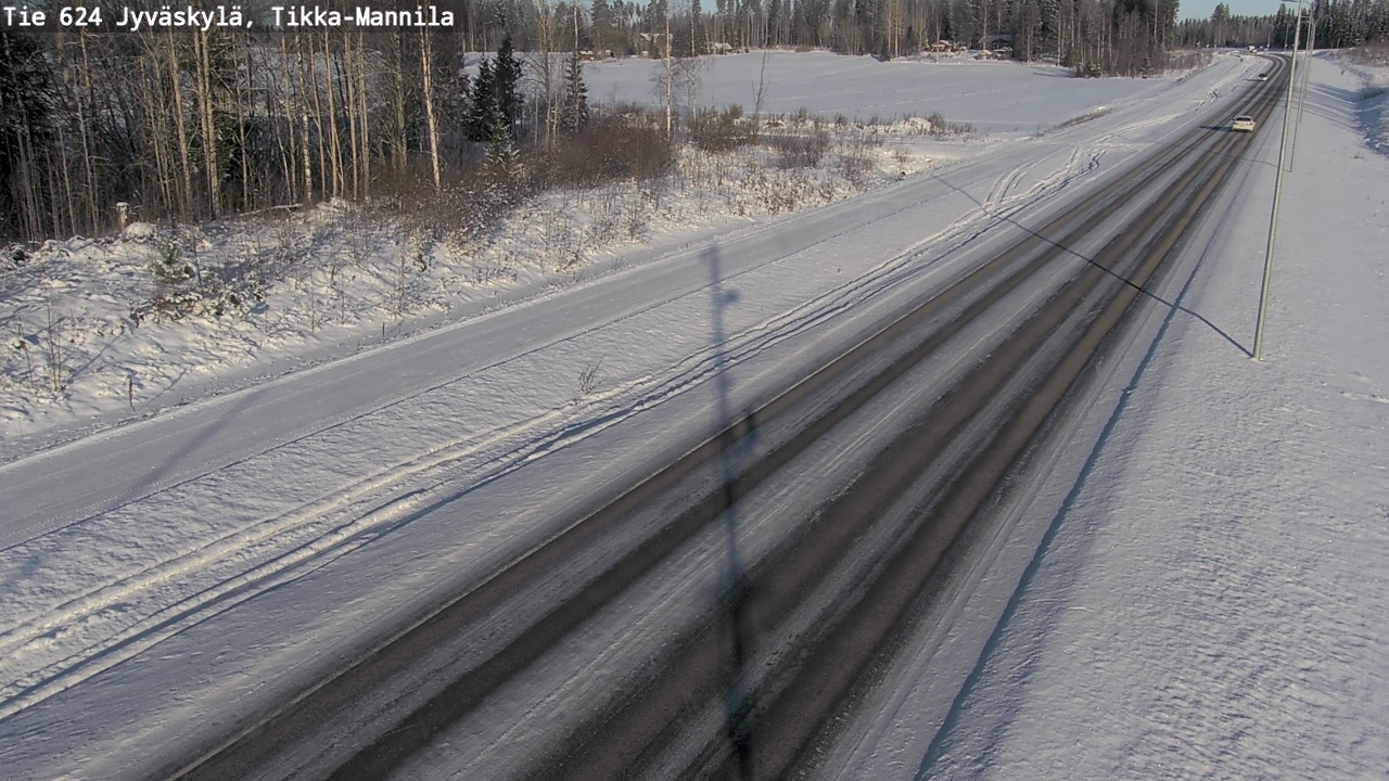 Weather Camera Image Road 624 Jyväskylä, Tikka-Mannila, Jyväskylä, Keski-Suomi