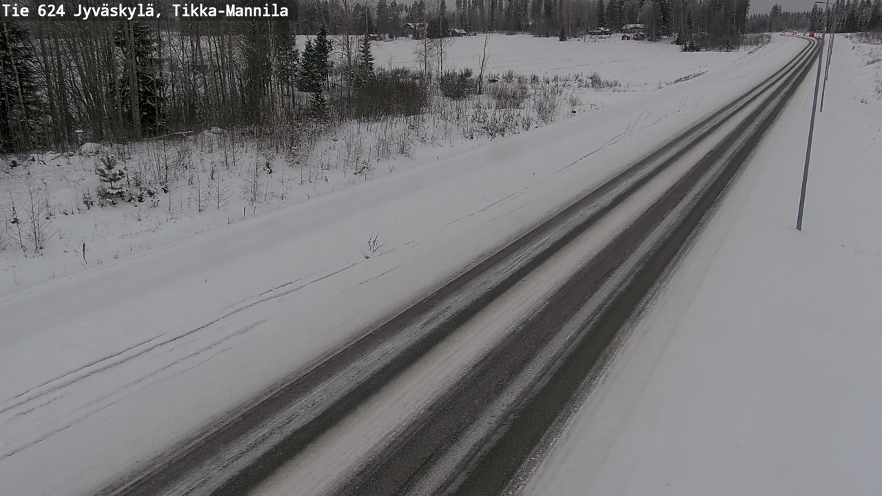 Kelikamerat Kuva Tie 624 Jyväskylä, Tikka-Mannila, Jyväskylä, Keski-Suomi