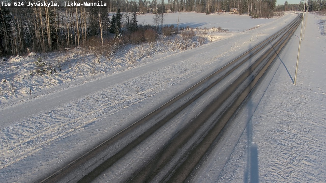 Weather Camera Image Road 624 Jyväskylä, Tikka-Mannila, Jyväskylä, Keski-Suomi