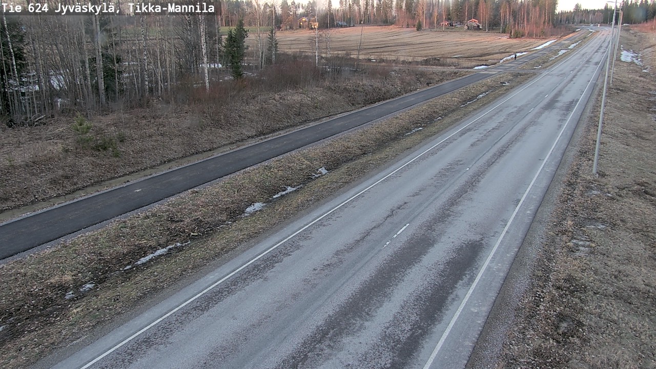 Weather Camera Image Väg 624 Jyväskylä, Tikka-Mannila, Jyväskylä, Keski-Suomi