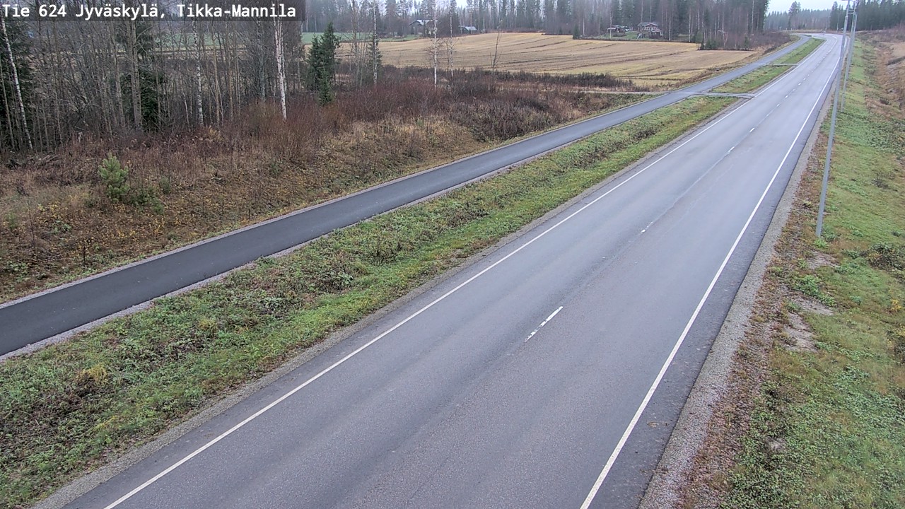 Kelikamerat Kuva Tie 624 Jyväskylä, Tikka-Mannila, Jyväskylä, Keski-Suomi
