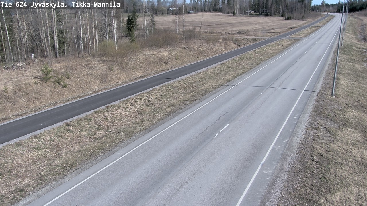 Weather Camera Image Road 624 Jyväskylä, Tikka-Mannila, Jyväskylä, Keski-Suomi