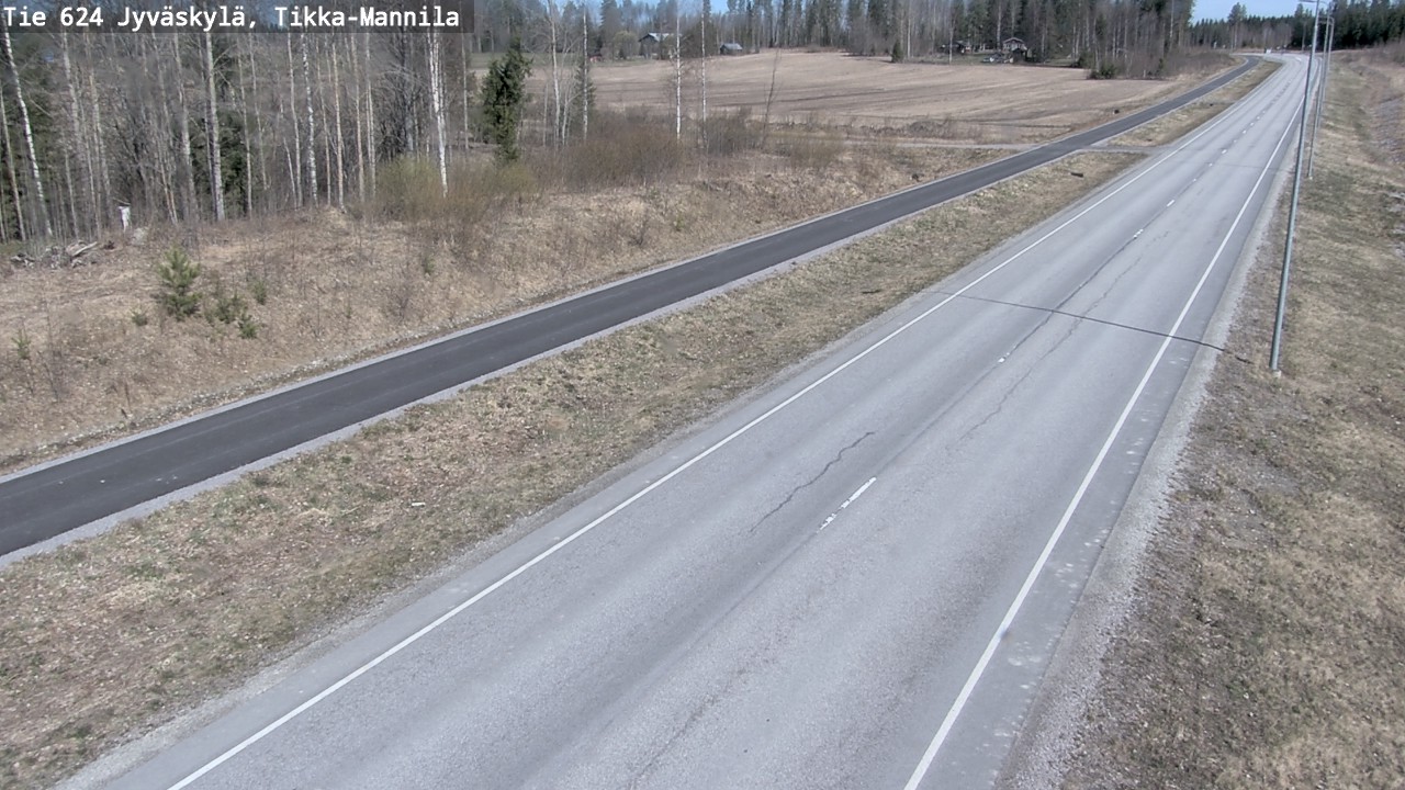 Weather Camera Image Road 624 Jyväskylä, Tikka-Mannila, Jyväskylä, Keski-Suomi