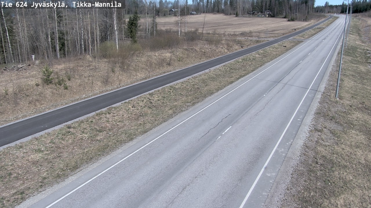 Kelikamerat Kuva Tie 624 Jyväskylä, Tikka-Mannila, Jyväskylä, Keski-Suomi