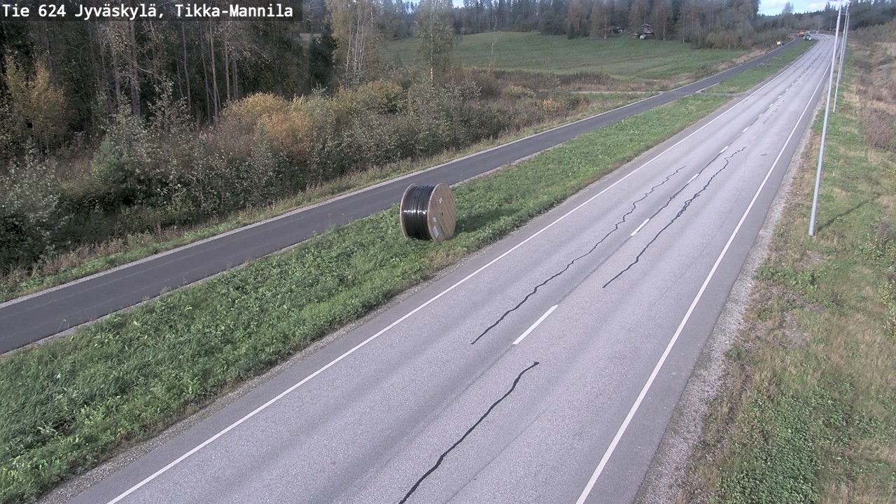 Weather Camera Image Väg 624 Jyväskylä, Tikka-Mannila, Jyväskylä, Keski-Suomi