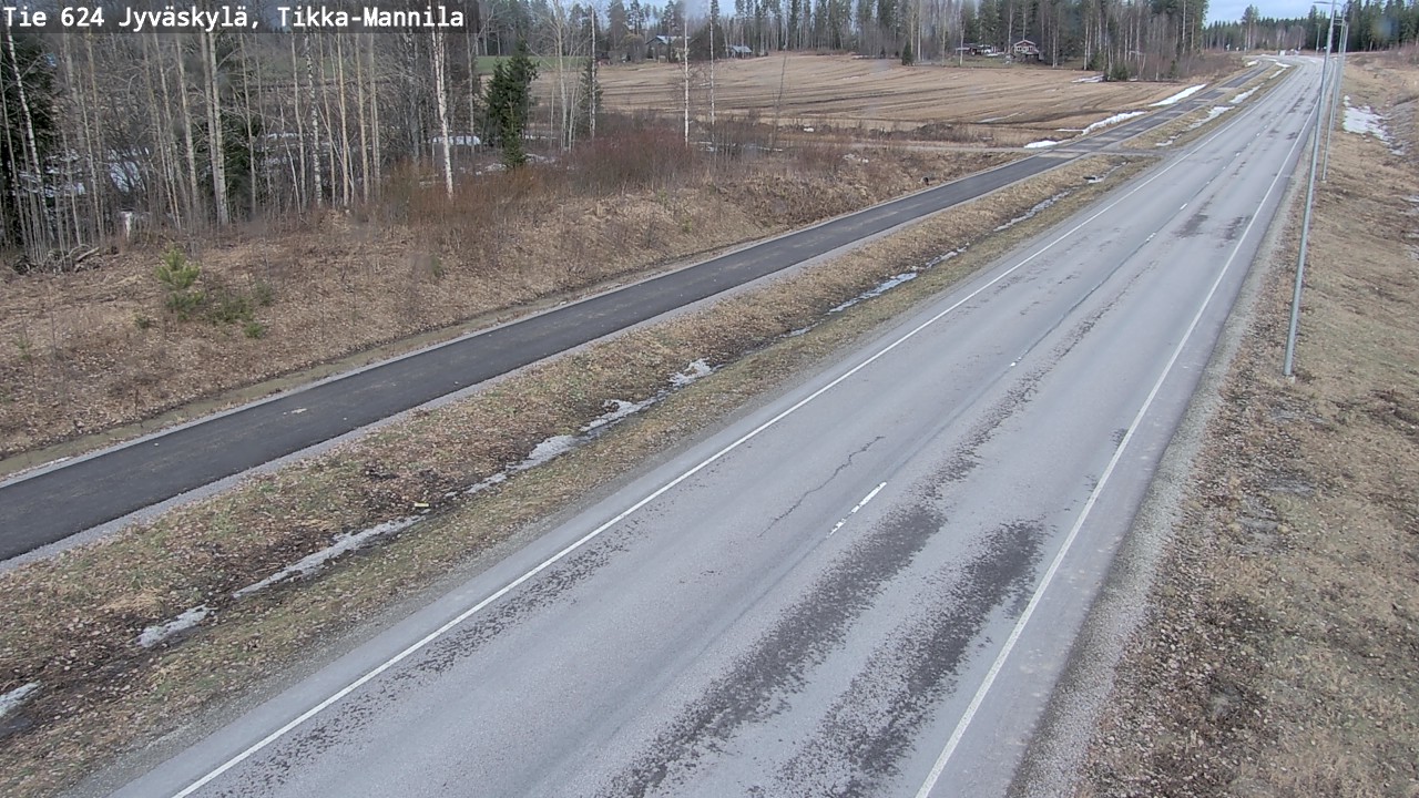 Weather Camera Image Väg 624 Jyväskylä, Tikka-Mannila, Jyväskylä, Keski-Suomi