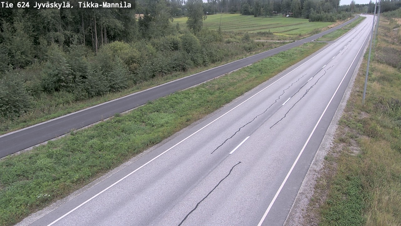 Weather Camera Image Road 624 Jyväskylä, Tikka-Mannila, Jyväskylä, Keski-Suomi