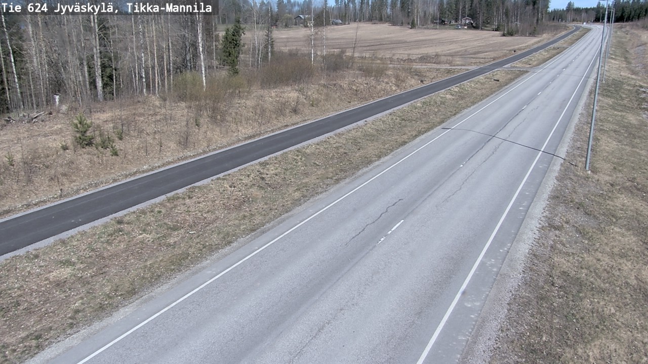 Weather Camera Image Road 624 Jyväskylä, Tikka-Mannila, Jyväskylä, Keski-Suomi