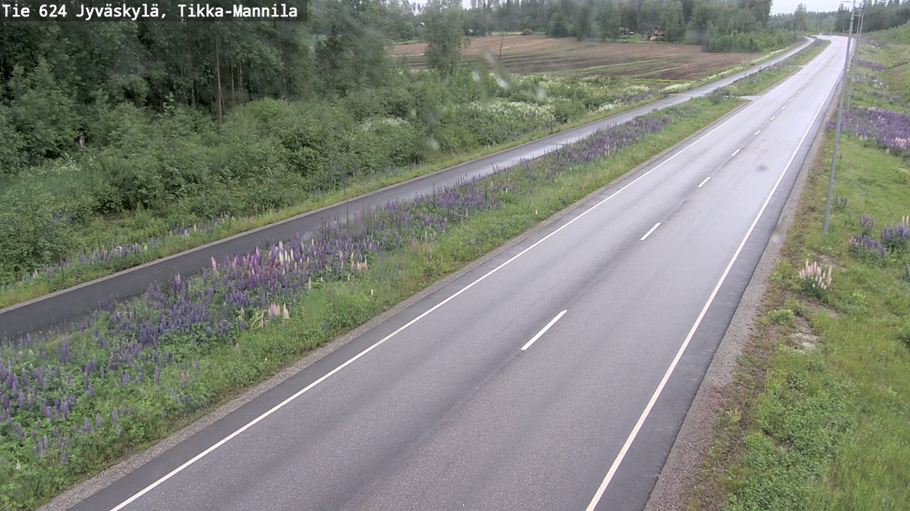 Weather Camera Image Väg 624 Jyväskylä, Tikka-Mannila, Jyväskylä, Keski-Suomi