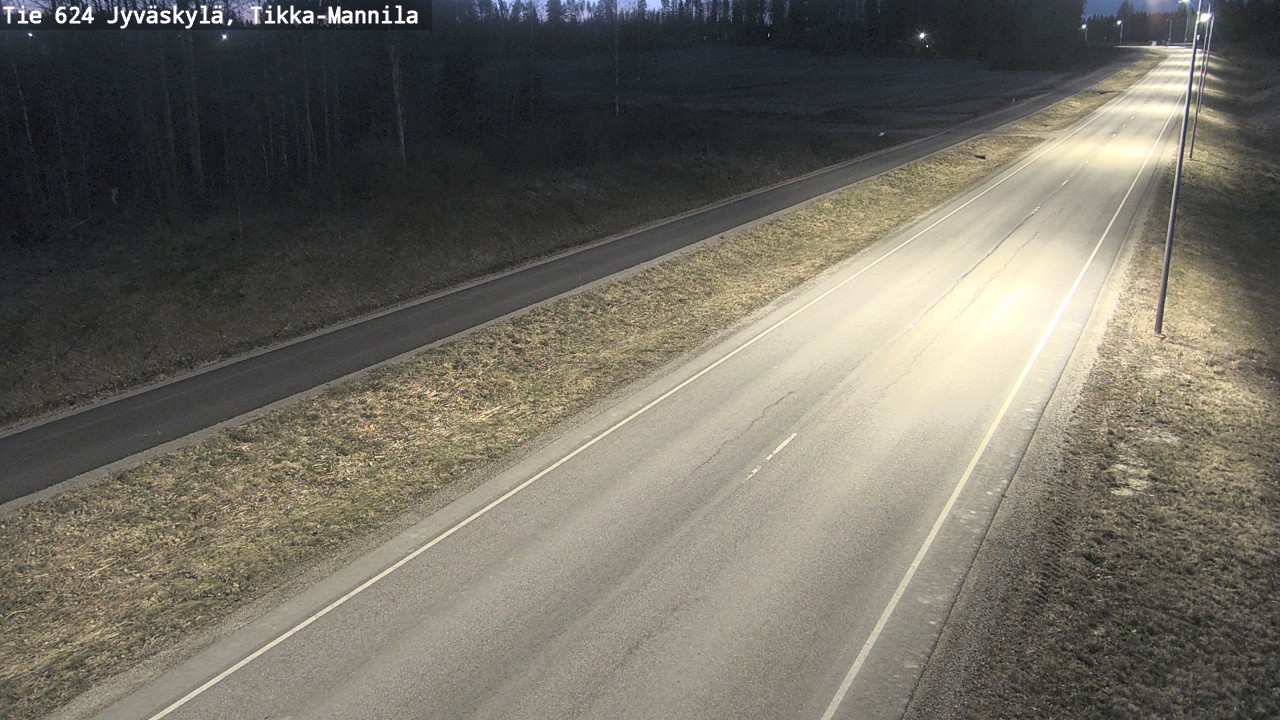 Weather Camera Image Road 624 Jyväskylä, Tikka-Mannila, Jyväskylä, Keski-Suomi