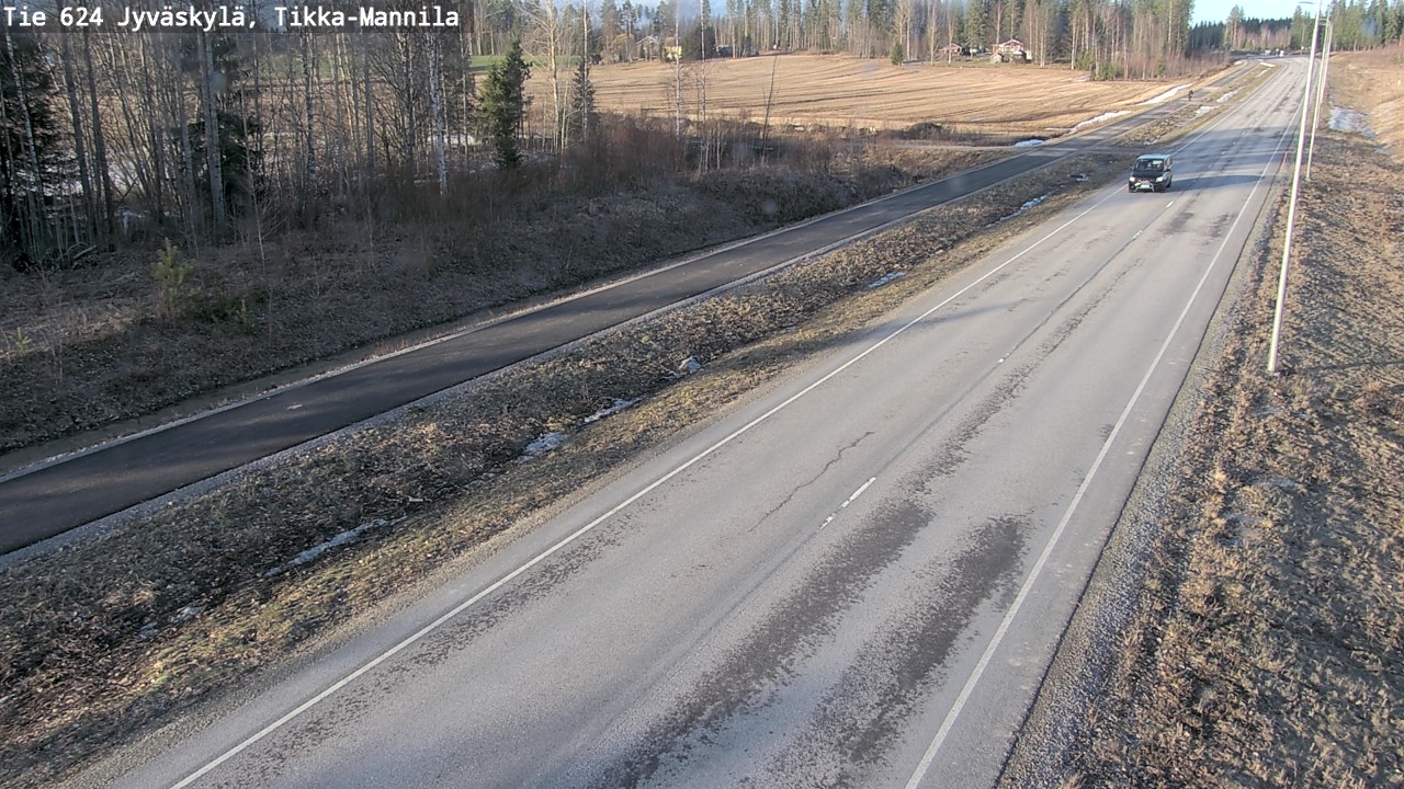 Weather Camera Image Väg 624 Jyväskylä, Tikka-Mannila, Jyväskylä, Keski-Suomi