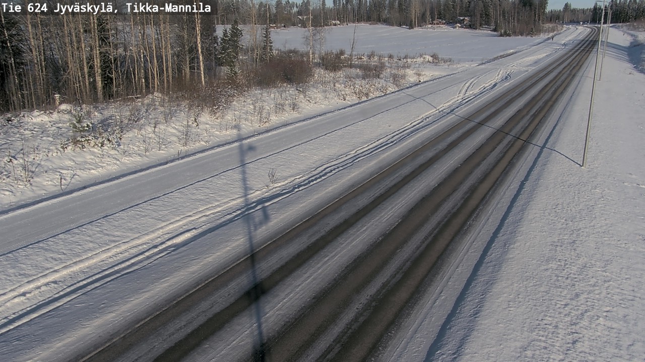 Weather Camera Image Road 624 Jyväskylä, Tikka-Mannila, Jyväskylä, Keski-Suomi