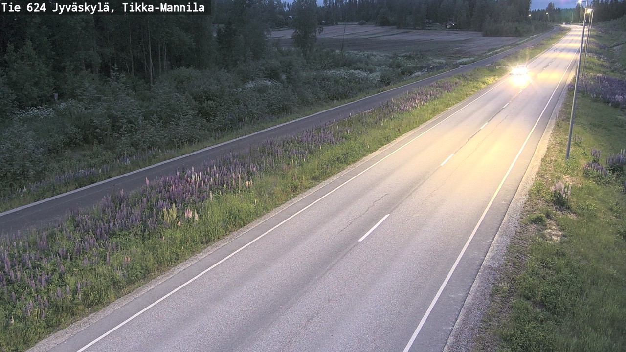 Kelikamerat Kuva Tie 624 Jyväskylä, Tikka-Mannila, Jyväskylä, Keski-Suomi