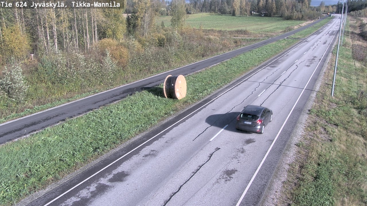 Weather Camera Image Väg 624 Jyväskylä, Tikka-Mannila, Jyväskylä, Keski-Suomi