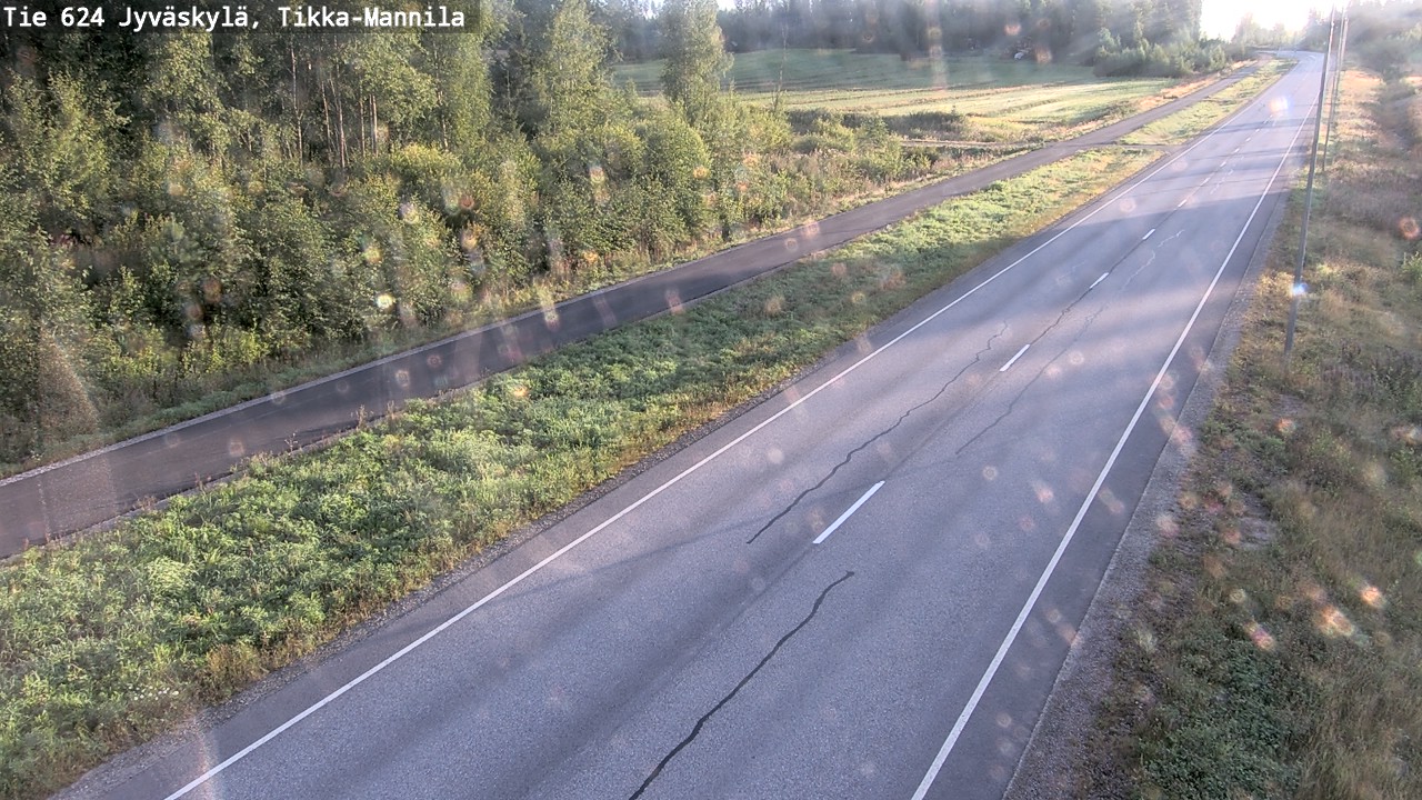 Weather Camera Image Road 624 Jyväskylä, Tikka-Mannila, Jyväskylä, Keski-Suomi