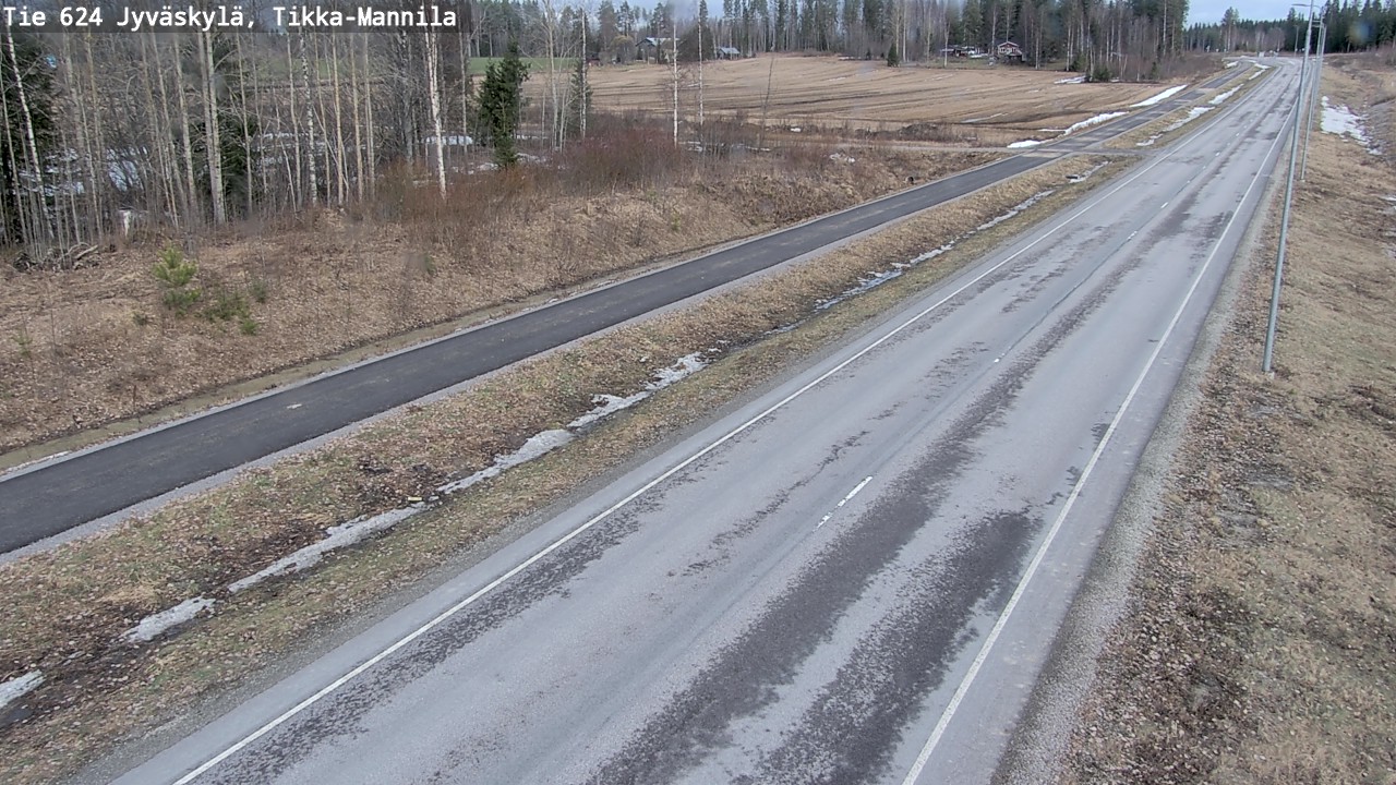 Weather Camera Image Väg 624 Jyväskylä, Tikka-Mannila, Jyväskylä, Keski-Suomi