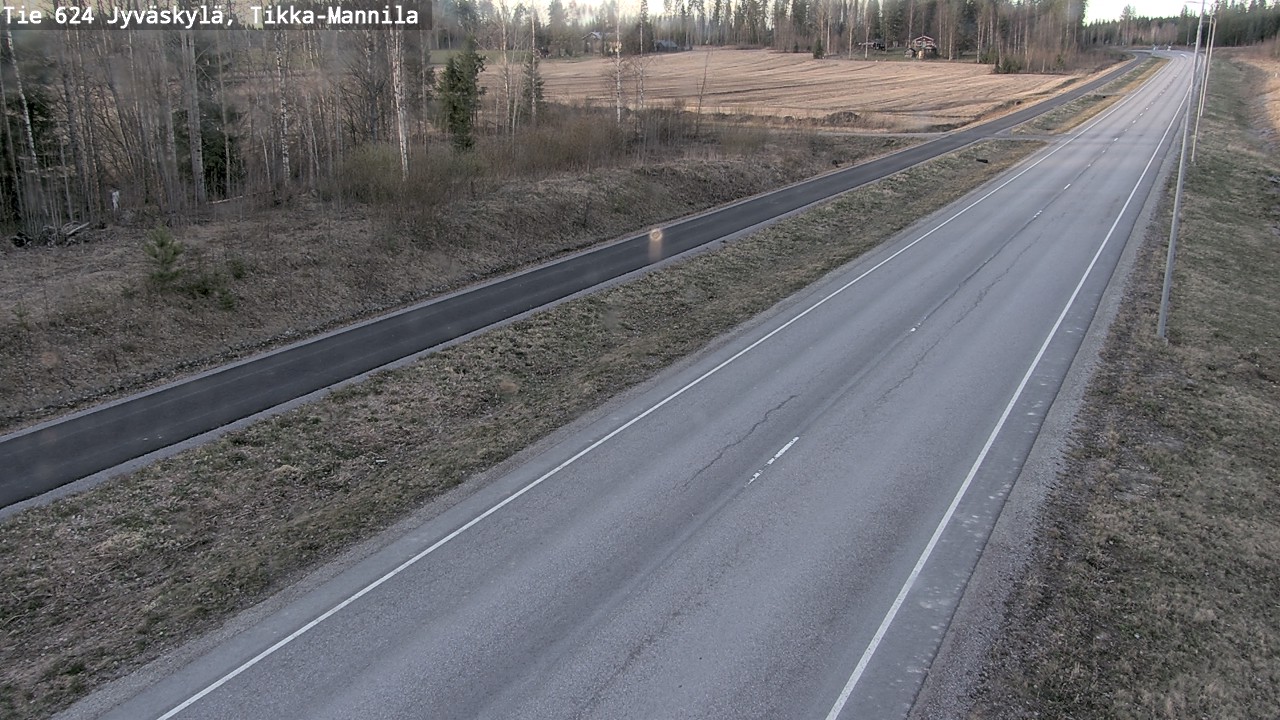Weather Camera Image Road 624 Jyväskylä, Tikka-Mannila, Jyväskylä, Keski-Suomi