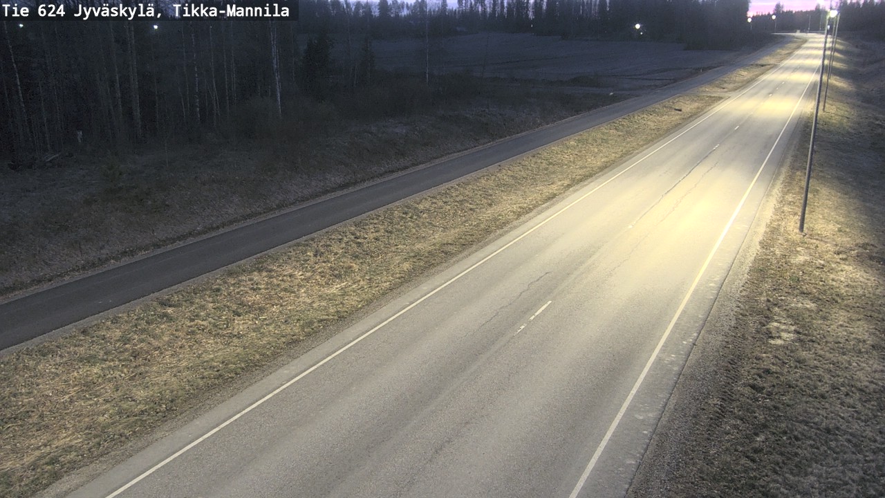 Weather Camera Image Road 624 Jyväskylä, Tikka-Mannila, Jyväskylä, Keski-Suomi
