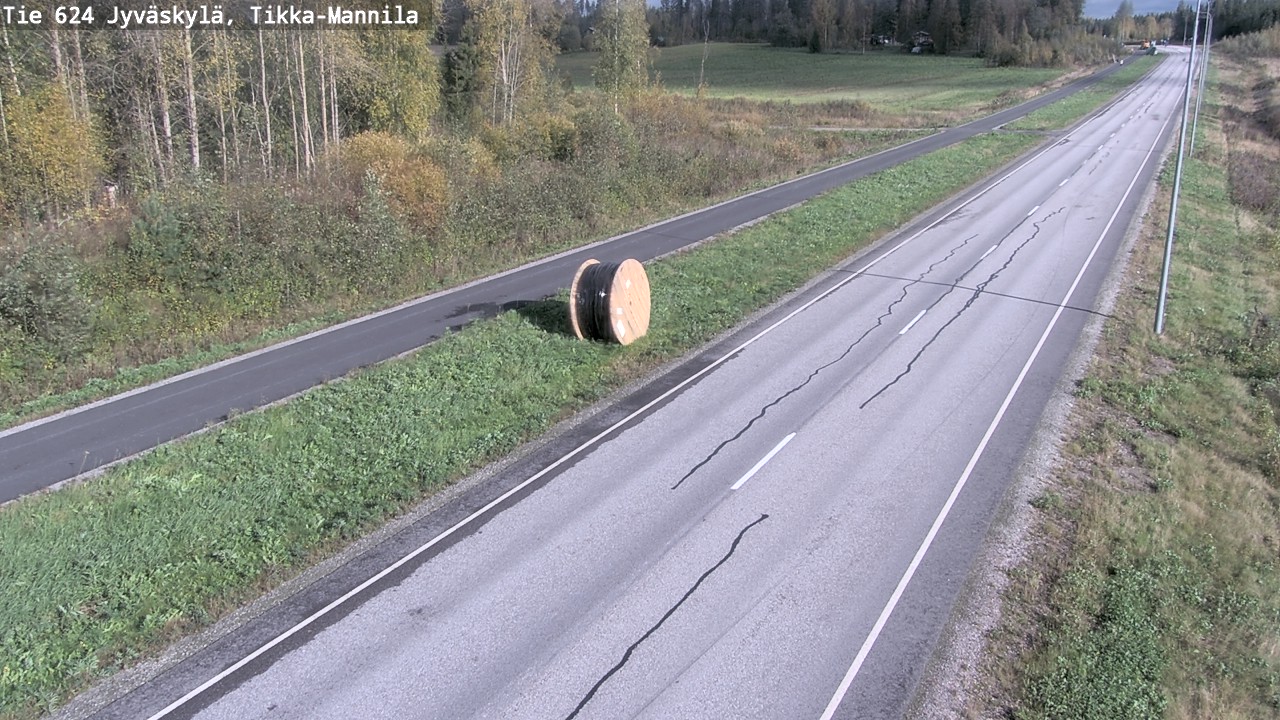 Weather Camera Image Väg 624 Jyväskylä, Tikka-Mannila, Jyväskylä, Keski-Suomi