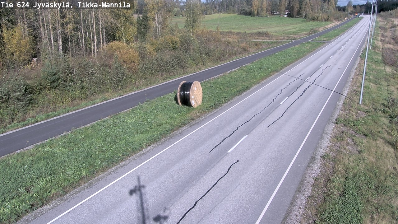 Weather Camera Image Väg 624 Jyväskylä, Tikka-Mannila, Jyväskylä, Keski-Suomi