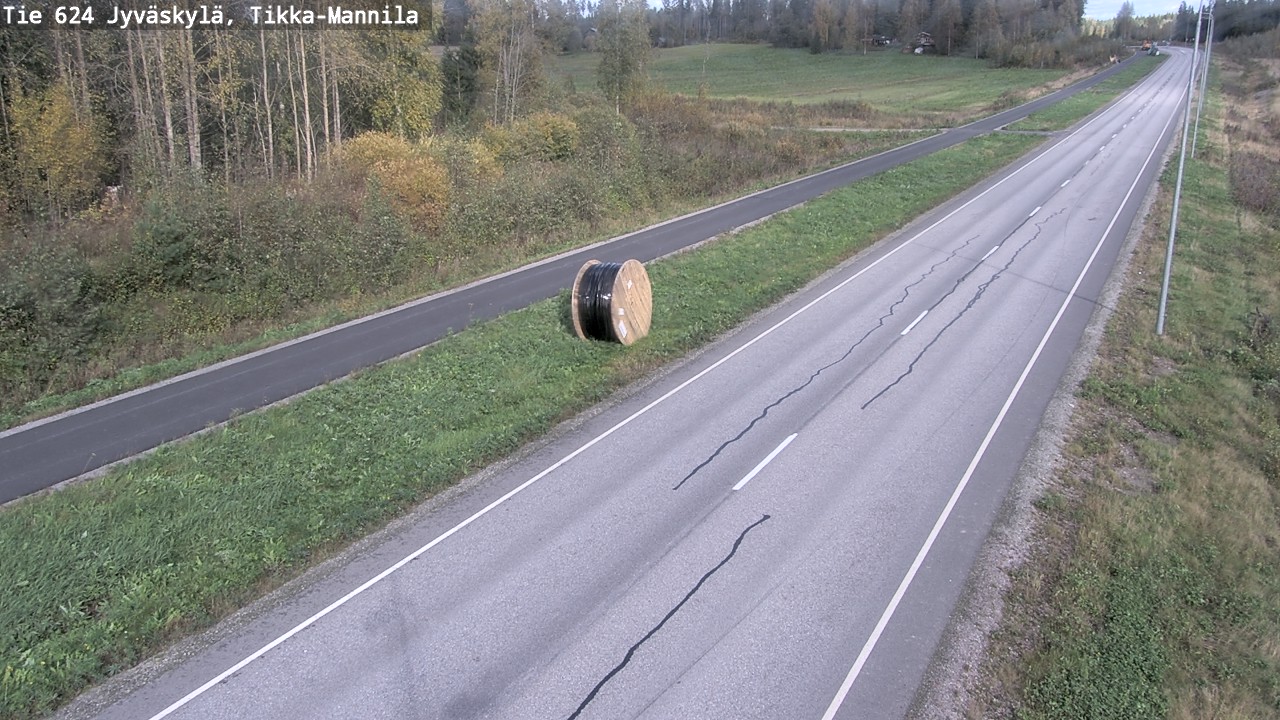 Weather Camera Image Väg 624 Jyväskylä, Tikka-Mannila, Jyväskylä, Keski-Suomi